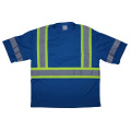 Nuevos productos 100% Polyester Birdeyes Crew Camiseta reflectante de seguridad con productos de seguridad deportiva para adultos